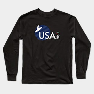 USA Surfing Paris Summer Olympics Long Sleeve T-Shirt